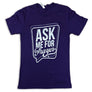 Ask Me For Prayer (T-Shirt, Purple)