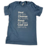 Matthew 10:8 (T-Shirt, Steel Blue)